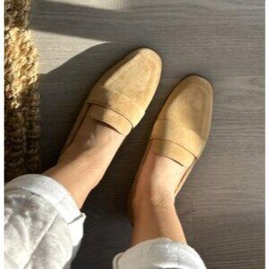 NIB Cole Haan Trinnie Loafer Flats Beige Suede Size US Women's 6.5 EU 37 [jb]